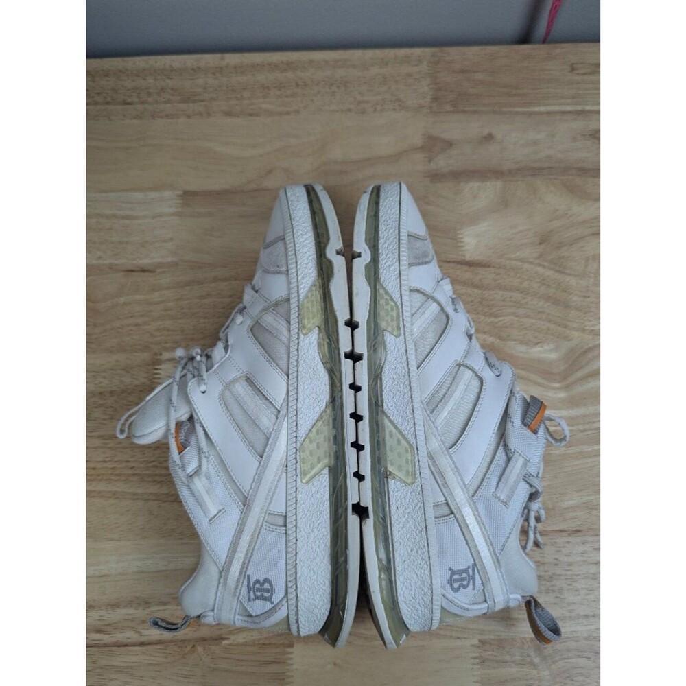Burberry | Union Low White Optic Leather Chunky Sneaker EU 35 US 5 - Picture 2 of 15